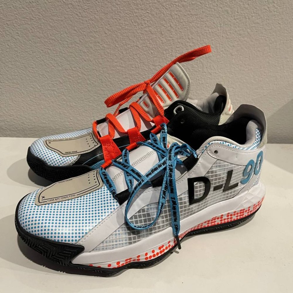 adidas Dame 6 x Pusha T “I Am My Own Fan” basketball shoes, size 7.5